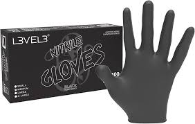 L3 NITRILE GLOVES MEDIUM    LIME