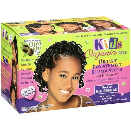 AFRICAN  BEST KID ORGINAL  NO LYE RELAXER  KIT REG