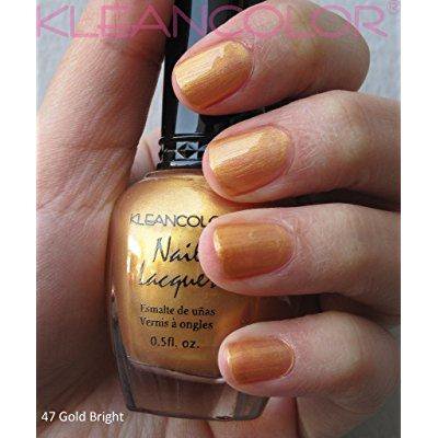 KLEANCOLOR NAIL LACQUER POLISH .5 OZ 47-GOLD BRIGHT