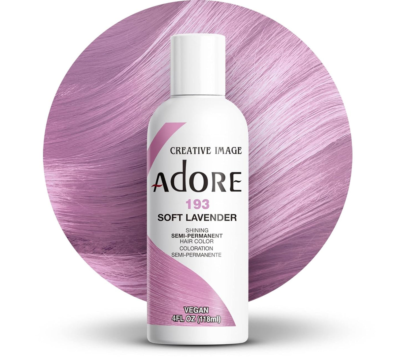 ADORE RINSE HAIR COLOR LAVENDER #193 4OZ