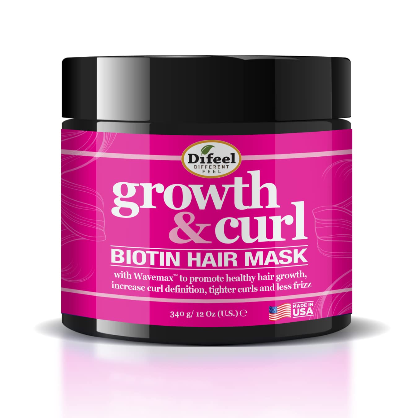 DIFEEL GROWTH & CURL BIOTIN HAIR MASK 12OZ