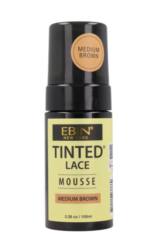EBIN TINTED  LACE MOUSSE  MEDIUM BROWN 3.38Z