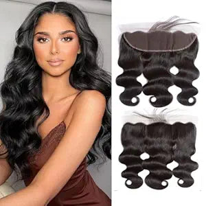 MODEL MODEL HAUTE 13 X 4 HUMAN HAIR LACE CLOSURE  BODY WAVE NATURAL