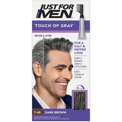 JUST FOR MEN SHAMPOO HAIR COLOR 1 APP DARKBROWN/GRAY