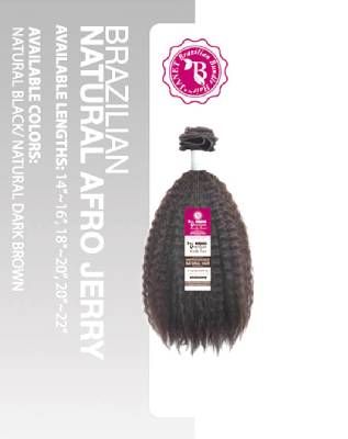 JANET BRAZILIAN REMY HUMAN HAIR  AFRO JERRY 3PCS