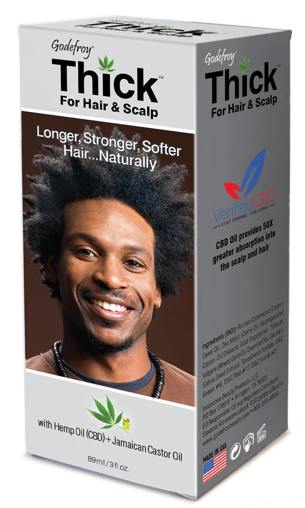 GODEFROY THICK FOR HAIR & SCALP WITH HEMP OIL +JAMAICAN CASTOR OIL 3OZ