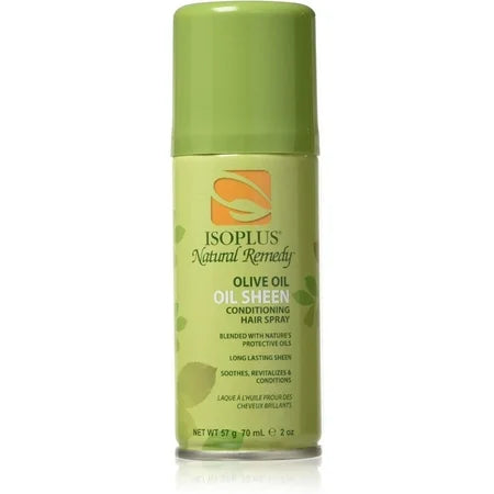 ISOPLUS NATURAL REMEDY  OLIVE OIL SHEEN SPRAY 2 OZ