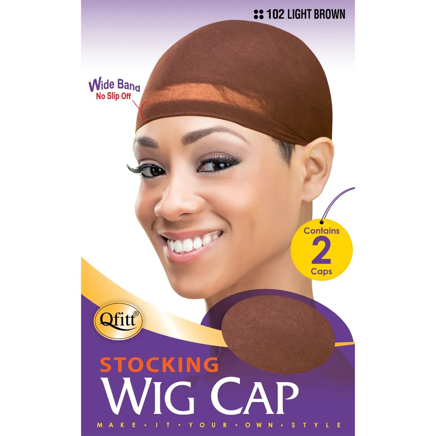 QFITT STOCKING WIG CAP 805BRN
