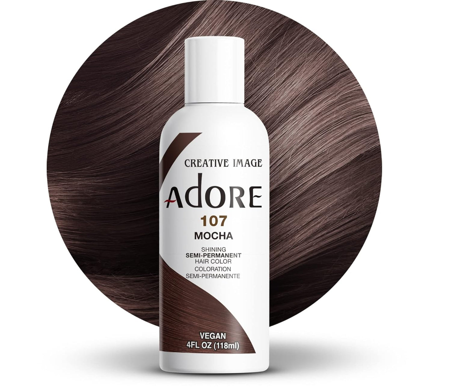 ADORE RINSE HAIR COLOR MOCHA #107 4OZ