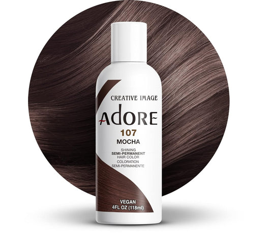 ADORE RINSE HAIR COLOR MOCHA #107 4OZ