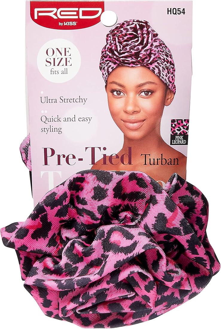 RED TOP KNOT TURBAN LEO HSFP12