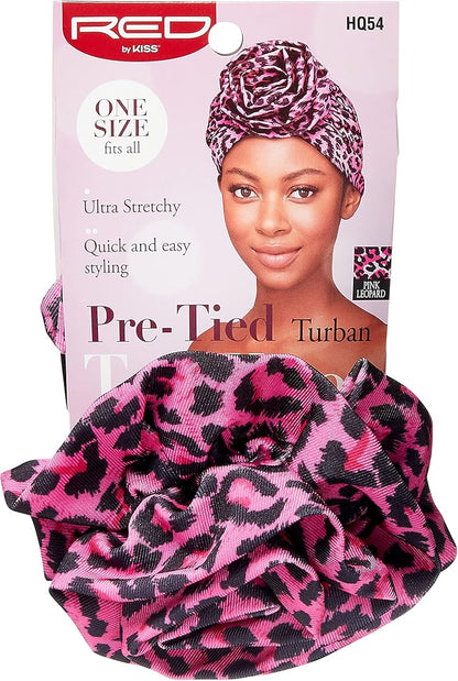 RED TOP KNOT TURBAN LEO HSFP12