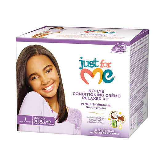 JUST FOR ME PROLINE NO LYE RELAXER  REG-VALUE PACKAGE  KIT REGULAR