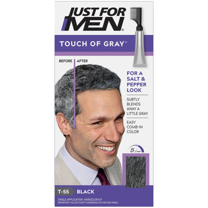JUST FOR MEN SHAMPOO HAIR COLOR 1 APP BLACK/GRAY