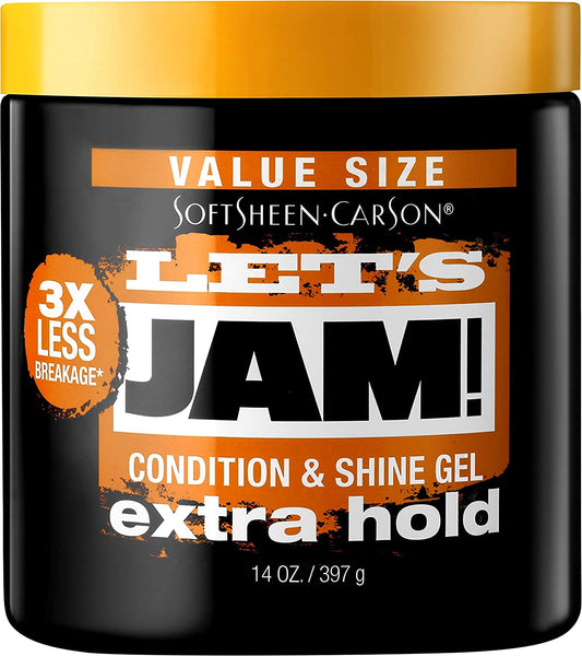 LETS JAM SHINE GEL CONDTIONING REGULAR 14OZ