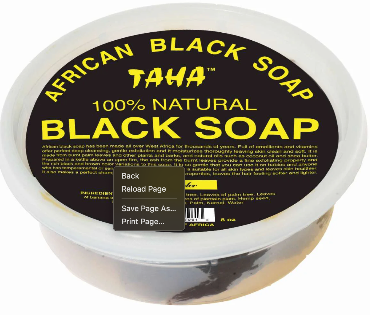 TAHA BLACK SOAP LAVENDER