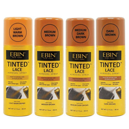 EBIN TINTED LACE SPRAY LIGHT BROWN 2.7OZ