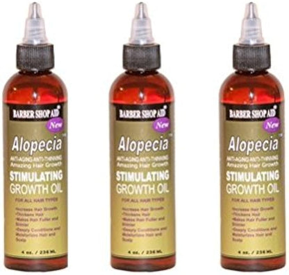 BARBER ALOPECIA SHOP AID STIMULATING GOWTH OIL 4OZ