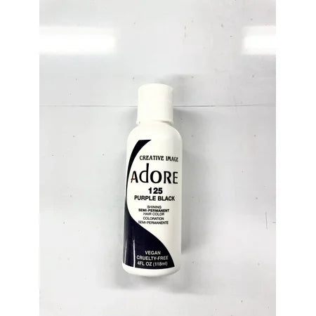 ADORE RINSE HAIR COLOR PURPLE BLACK #125 4OZ
