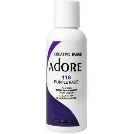 ADORE RINSE HAIR COLOR PURPLE RAGE #116 4OZ