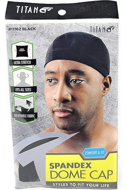 TITAN SPANDEX DOME CAP U/STRETCHED FIT ALL