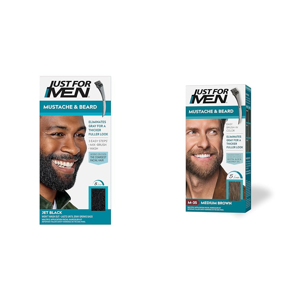 JUST FOR MEN MUSTCHED /BEARD/S 60 JET BLACK KIT
