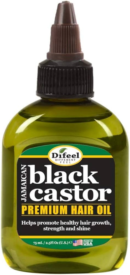 DIFEEL BLACK CASTOR OIL GROWTH HAIR OIL 2.5OZ