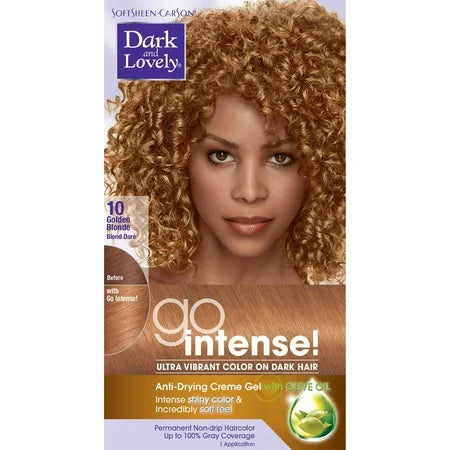 DARK & LOVELY GO INTENSE COLOR #10 GOLDEN BLONDE