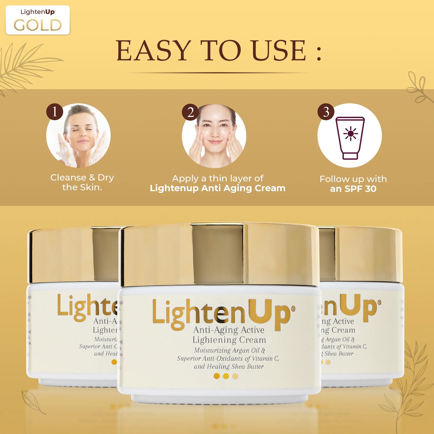 Omic LightenUp Anti-Aging Lightening Cream - 100ml