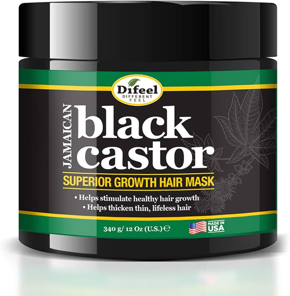 DIFEEL BLACK CASTOR OIL HAIR MASK 12OZ