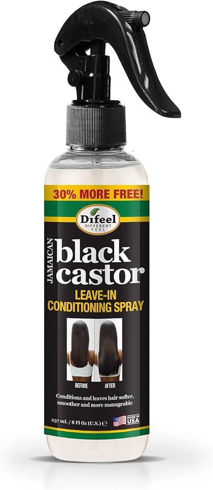 DIFEEL BLACK CASTOR OIL LEAVE IN CONDITIONER 8OZ