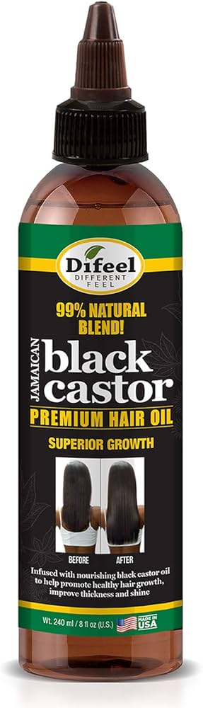 DIFEEL BLACK CASTOR OIL LEAVE IN CONDITIONER 8OZ