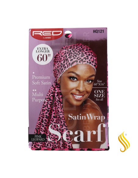 RED LONG 60" SAT SCARF HQ121