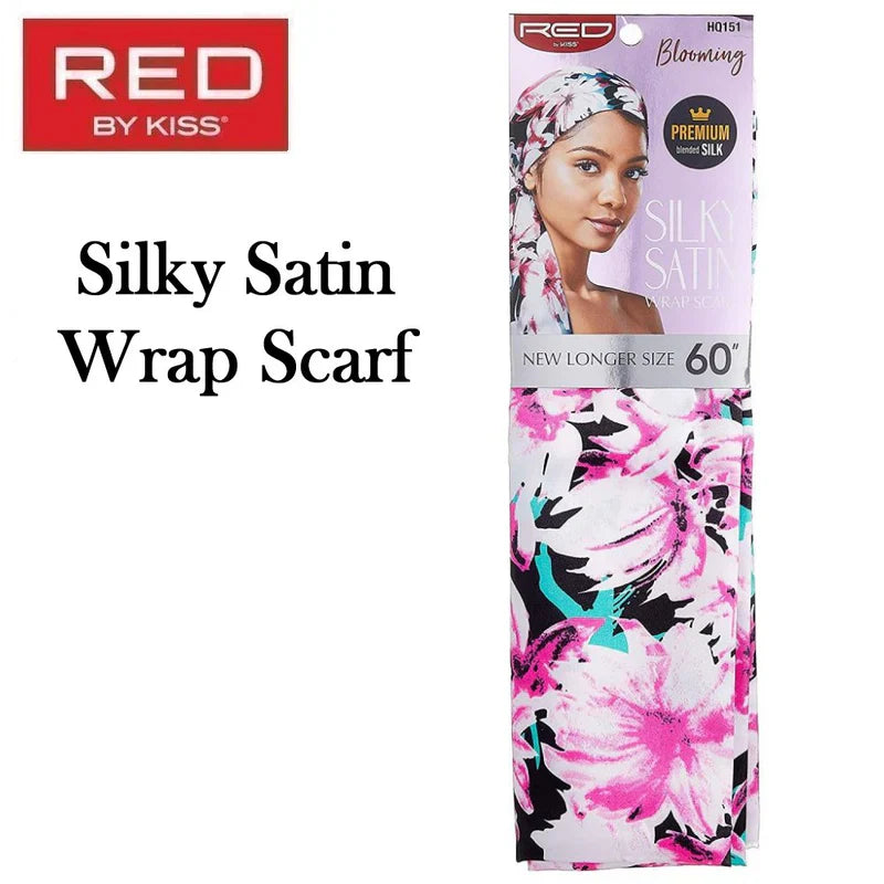 RED SCARFSATIN WRAP 60" HQ151