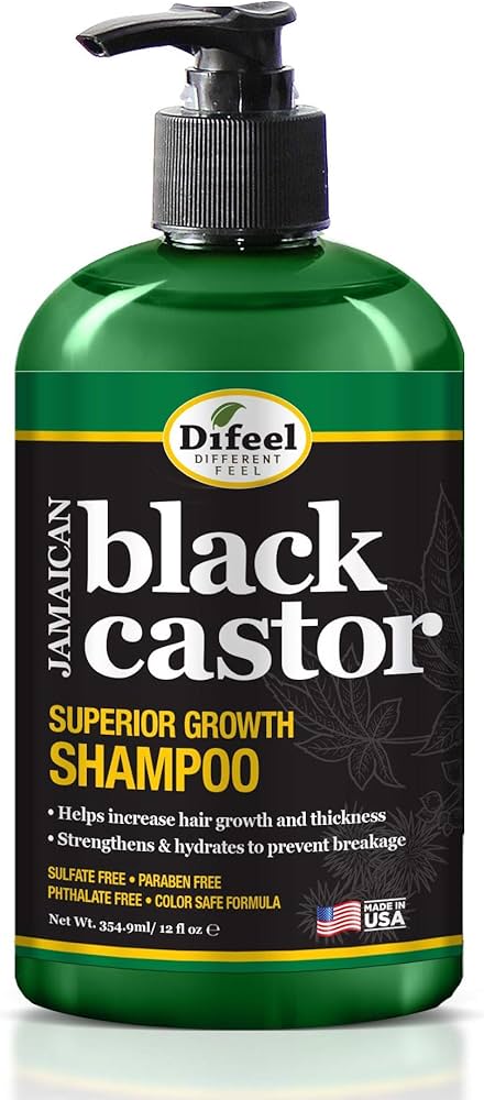 DIFEEL BLACK CASTOR OIL GROWTH SHAMPOO 12OZ