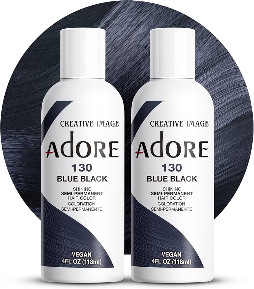 ADORE RINSE HAIR COLOR BLUE BLACK #130 4OZ