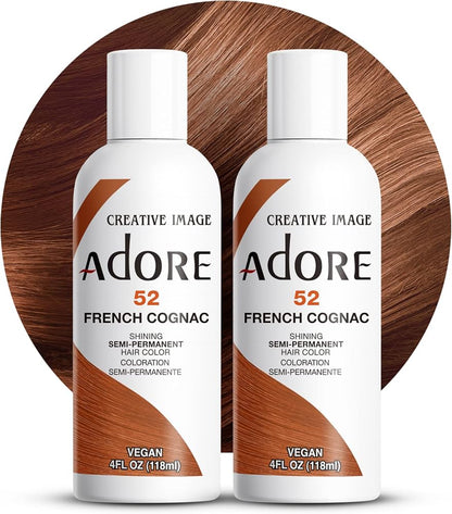 ADORE RINSE HAIR COLOR FRENCH COGNAC #52 4OZ
