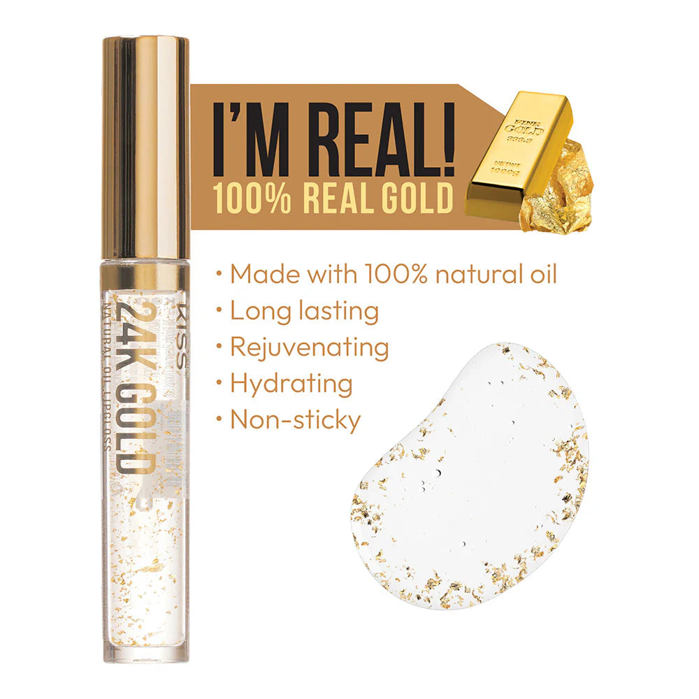 KISS OIL LIPGLOSS GOLD KOO1
