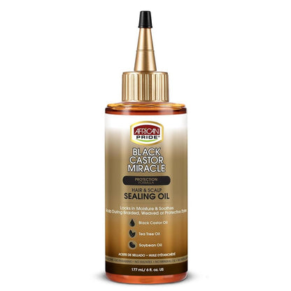 AFRICAN PRIDE BACK CASTOR OIL MIRACLE SEALING OIL 6OZ