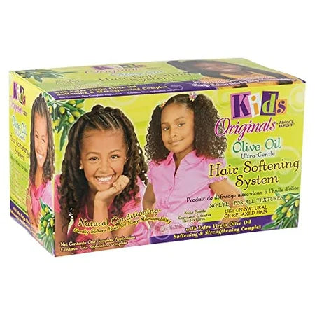 AFRICAN BEST KIDS ORGINAL  OLIVE SOFTENING TEXTURE  KIT