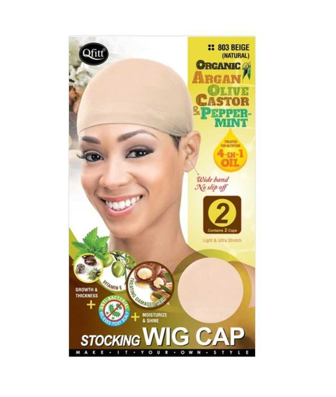 STOCKING WIG CAP-OLIVE OIL 803