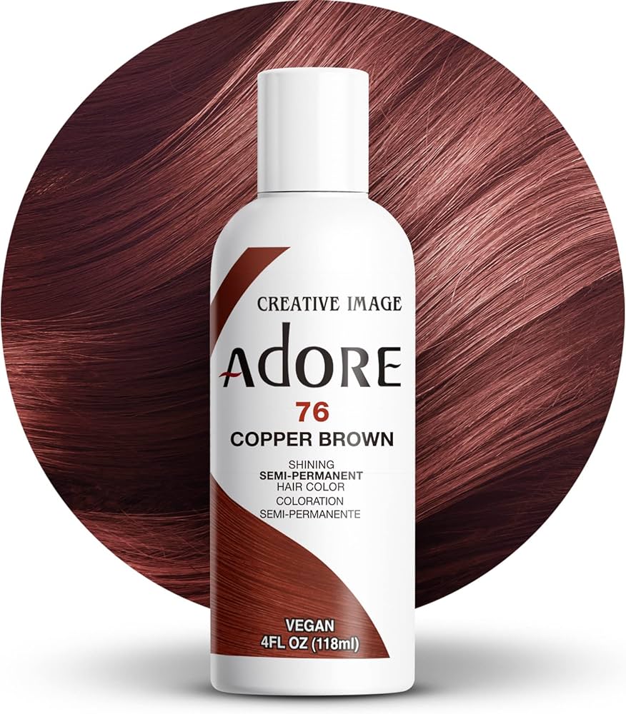 ADORE RINSE HAIR COLOR COPPER BROWN #76 4OZ
