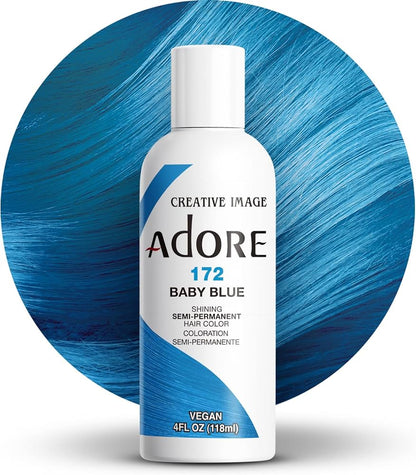 ADORE RINSE HAIR COLOR BABY BLUE #172 4OZ