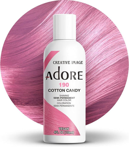 ADORE RINSE HAIR COLOR COTTON CANDY #190 4OZ