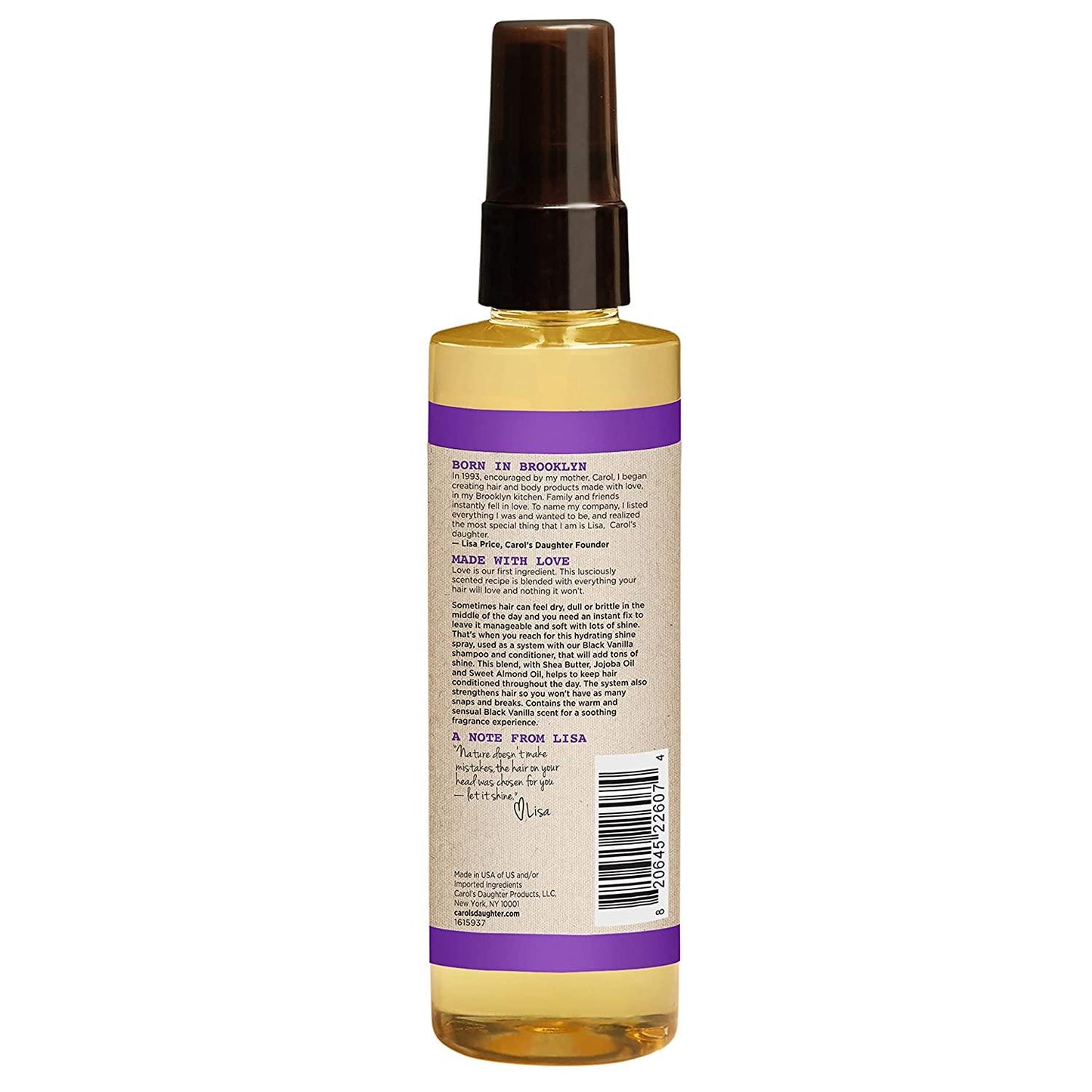 CAROLS DAUGHTER HAIR SHEEN SPRAY  4OZ