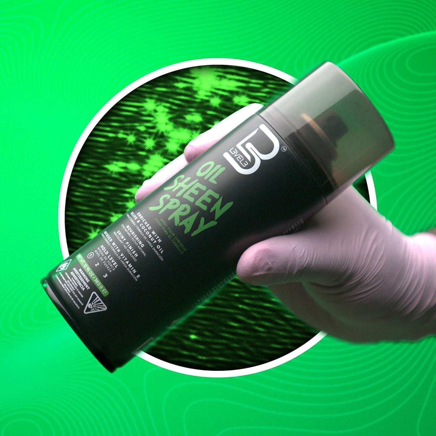 LEVEL 3 OIL SHEEN SPRAY 12.95OZ