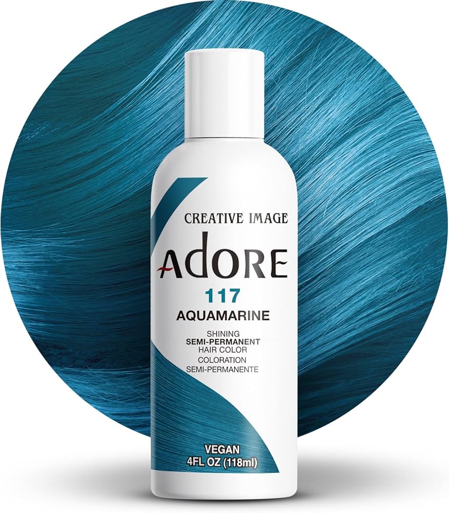 ADORE RINSE HAIR COLOR AQUAMARINE #117 4OZ