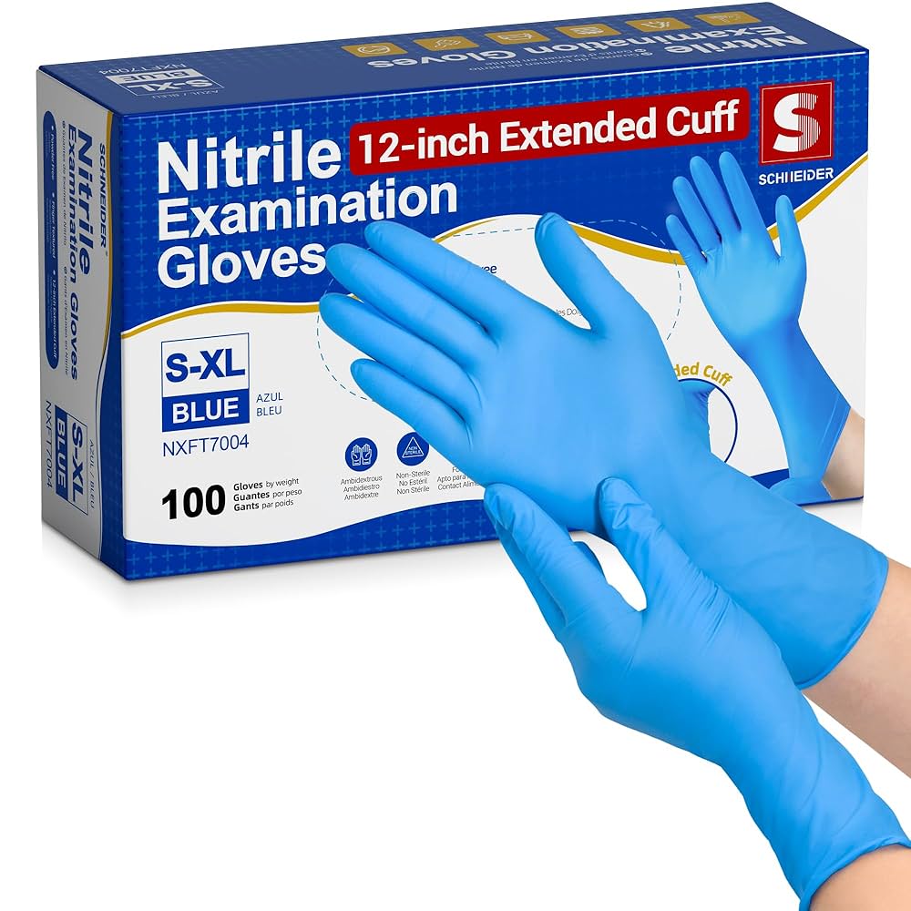 NITRILE GLOVES MEDIUM 100CT