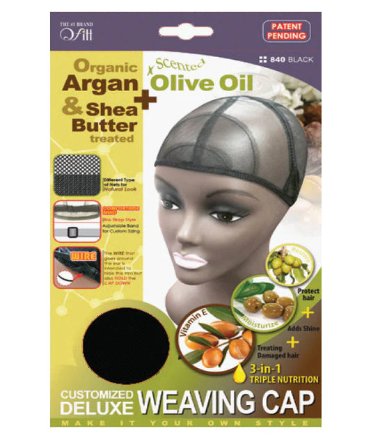WEAVING CAP ORG S BUTTER/OLIVE
