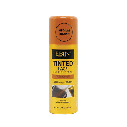 EBIN TINTED LACE SPRAY MEDIUM BROWN 2.7OZ